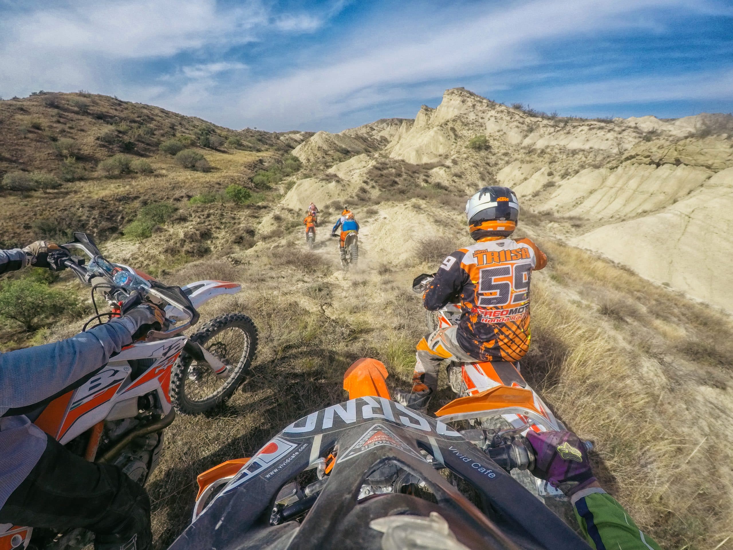 Enduro riding landscape