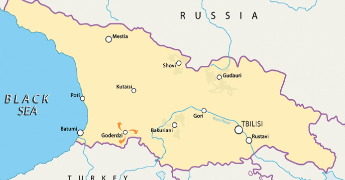 Approximate tour route